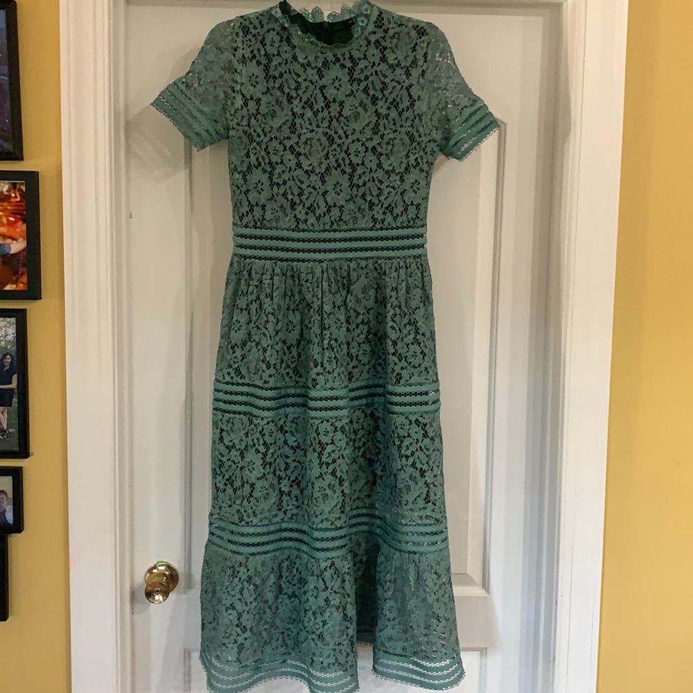 Aly Daly Green Lace Maxi Dress✨